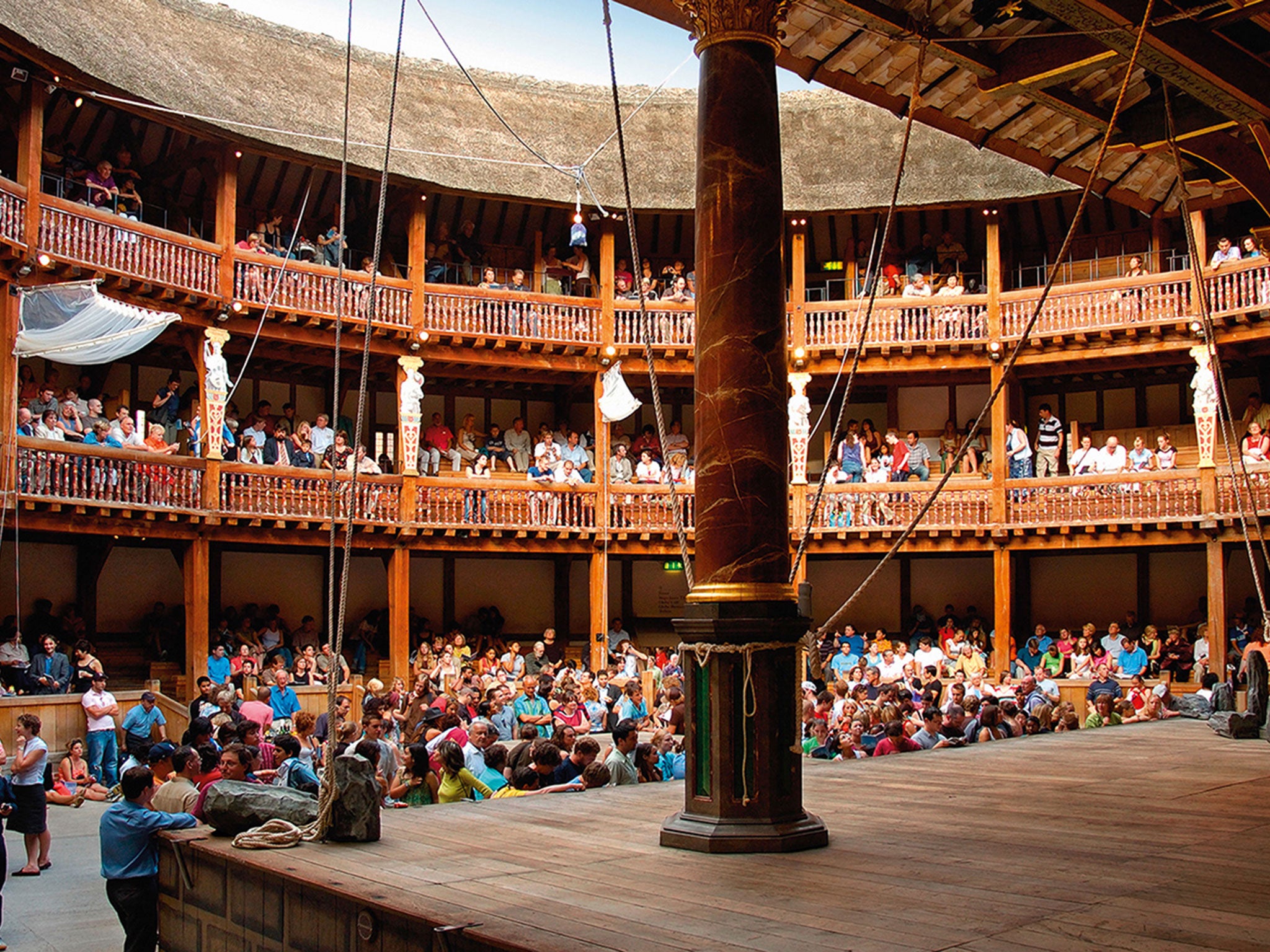 The Globe Theatre is reconstruction of the original that housed Shakespeare's company of players