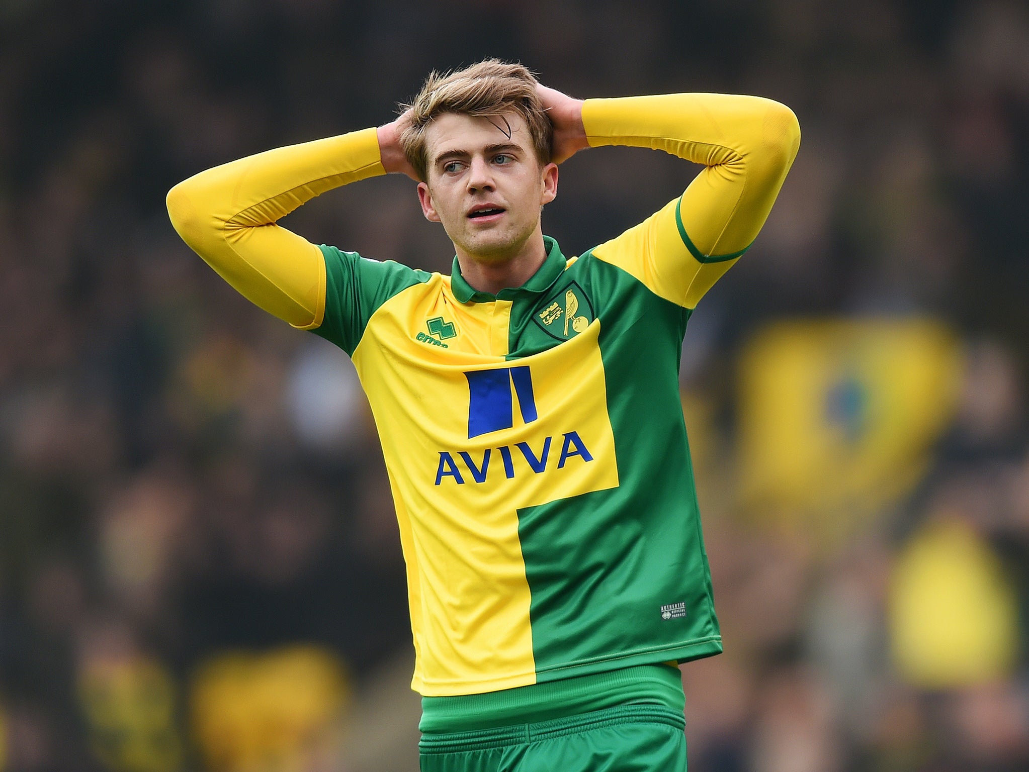 Patrick Bamford is on loan at Norwich for the rest of the season