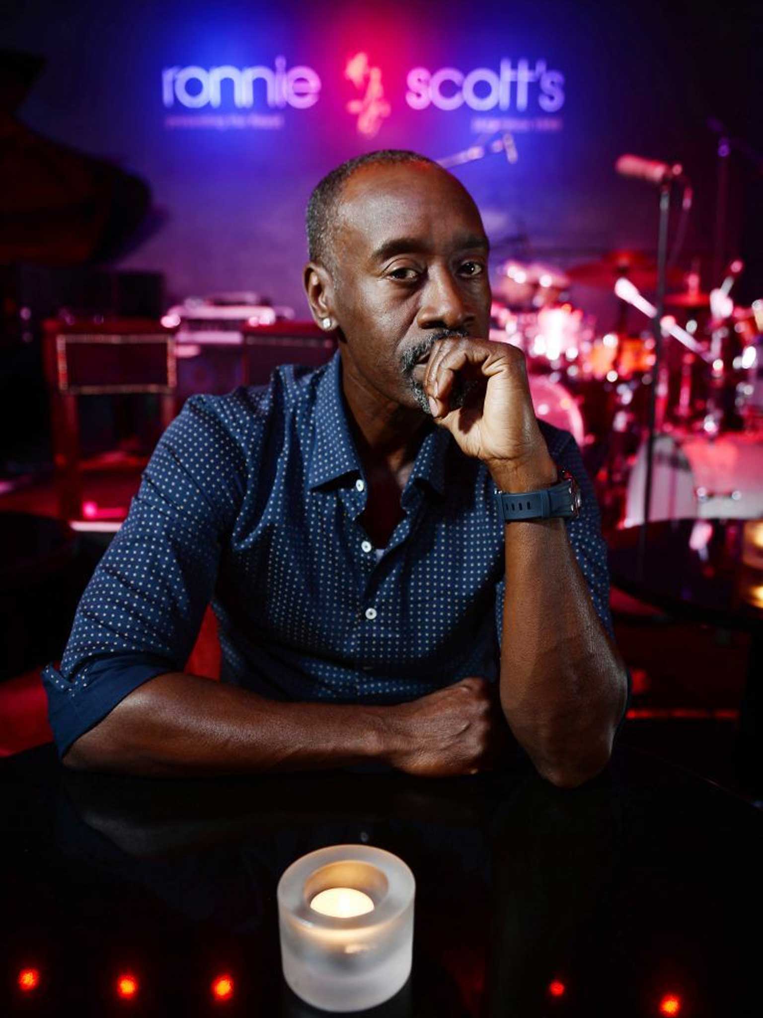 Don Cheadle photographed at Ronnie Scott's Jazz Club