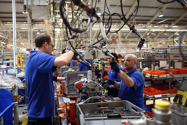 The Ford factory in Dagenham, England. The UK currently has the weakest levels of output per hour of any nation in the G7, bar Japan