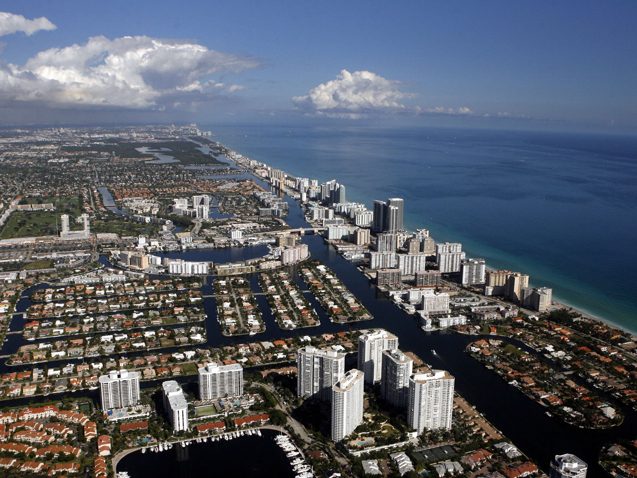 Low-lying Miami is particularly prone to flooding