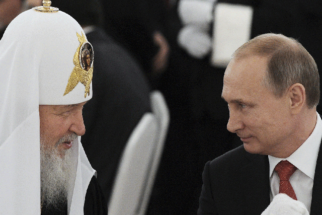 Russia's president Vladimir Putin and Patriarch of the Russian Orthodox Church Kirill have reportedly tightened links between the Kremlin and Church