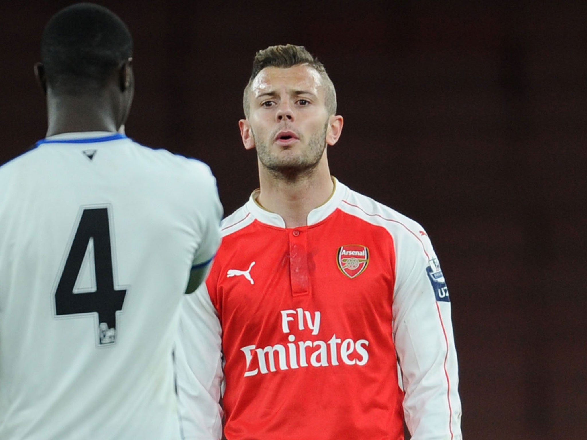 Jack Wilshere playing for Arsenal Under-21s