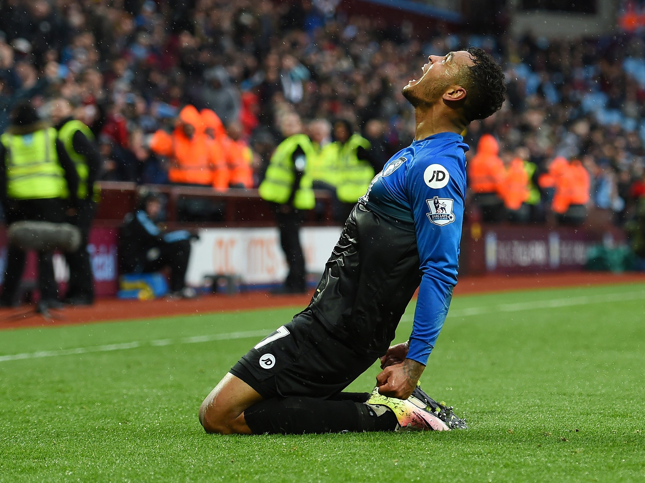 Josh King celebrates scoring Bournemouth's second