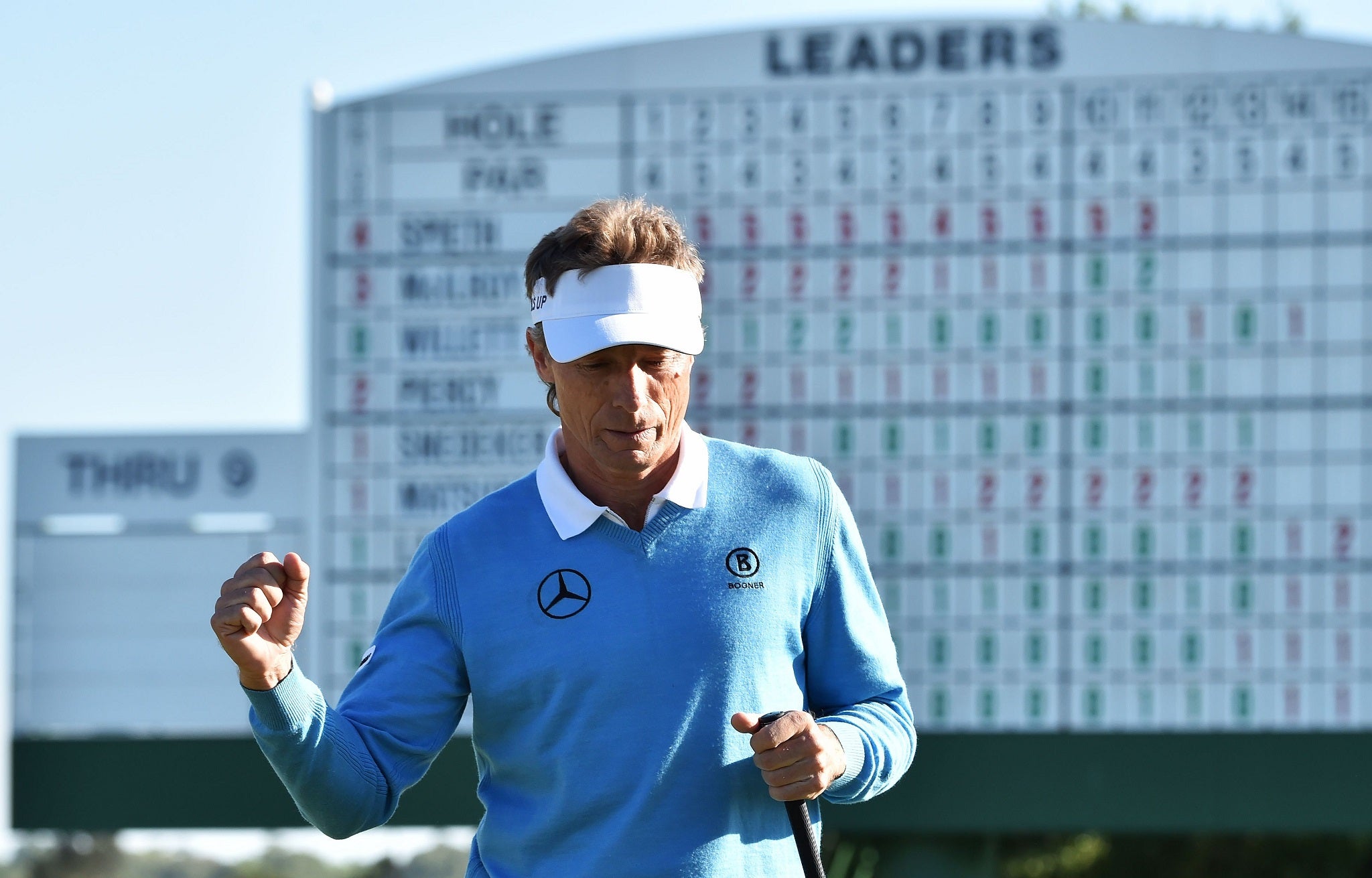 Bernhard Langer rolled back the years to card a two-under 70