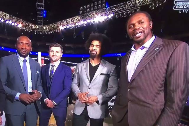 Audley Harrison joined Johnny Nelson, Carl Froch and David Haye on Sky Sports