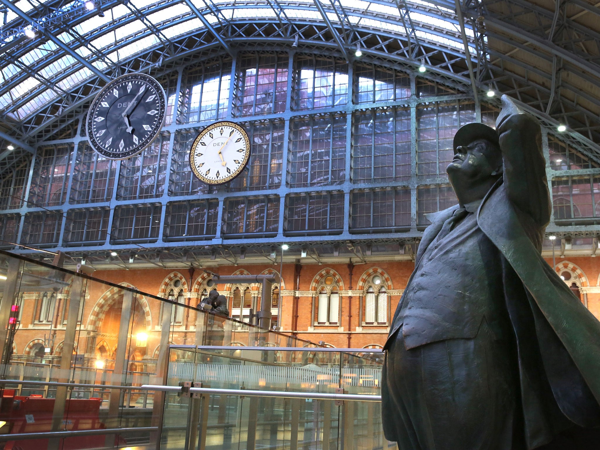 The disputed incident happened at St Pancras station