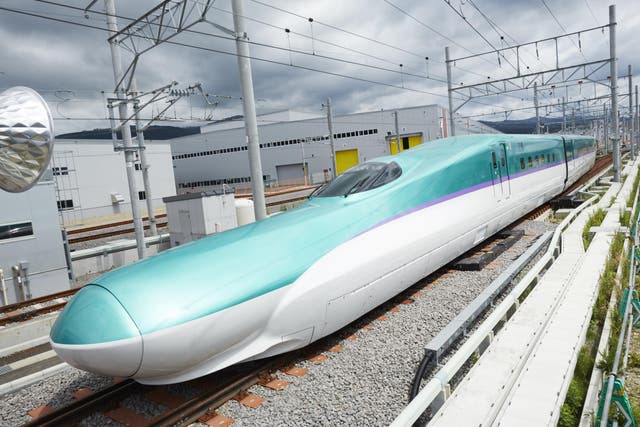 Bullet train from Tokyo to Shin-Hakodate Hokuto