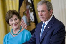 Laura Bush hints that she would like to see Hillary Clinton become president