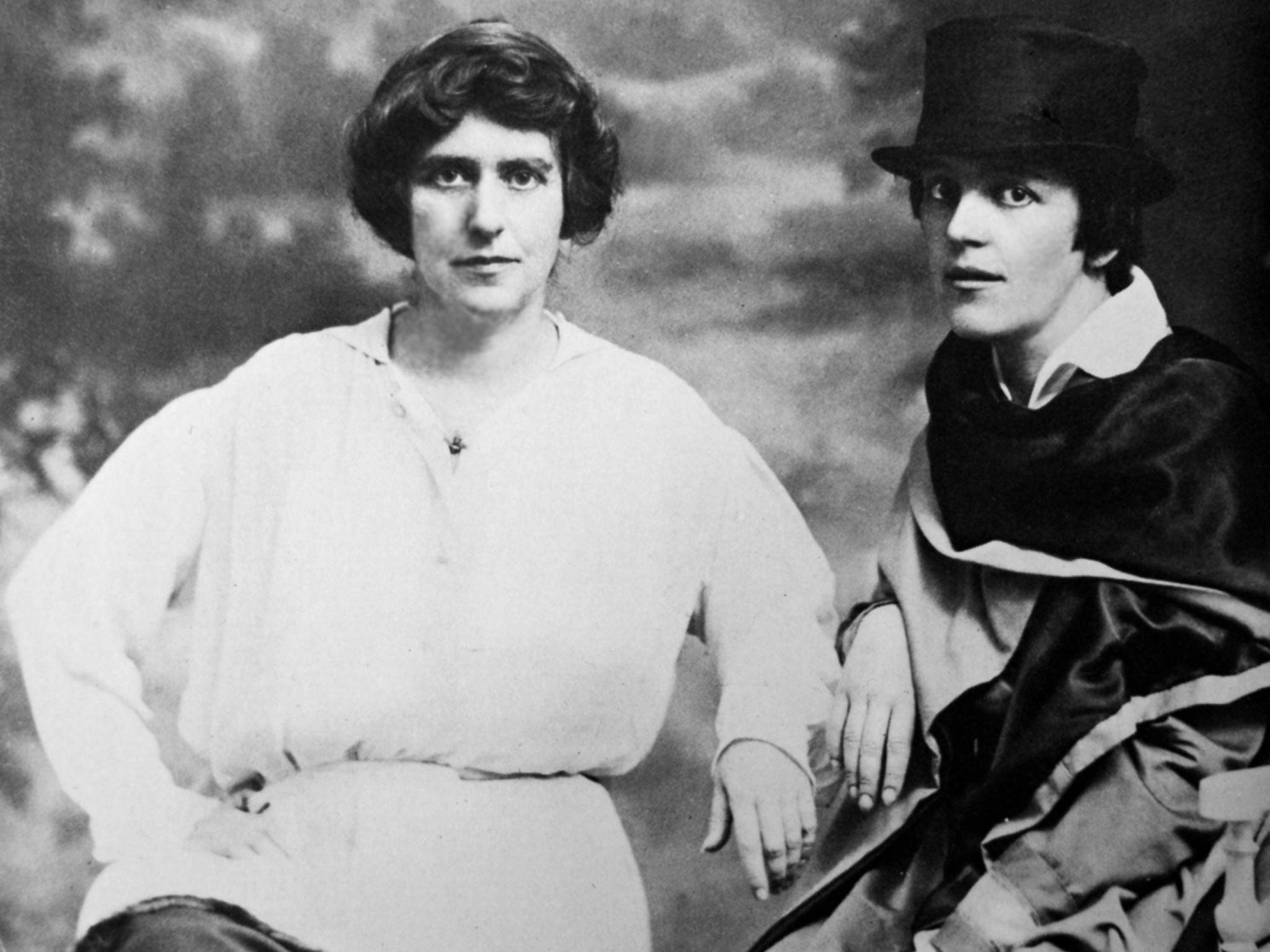 Natalie Barney, left, and Romaine Brooks, both notorious lesbians, were lovers for 50 years. Collection Jean Chalon