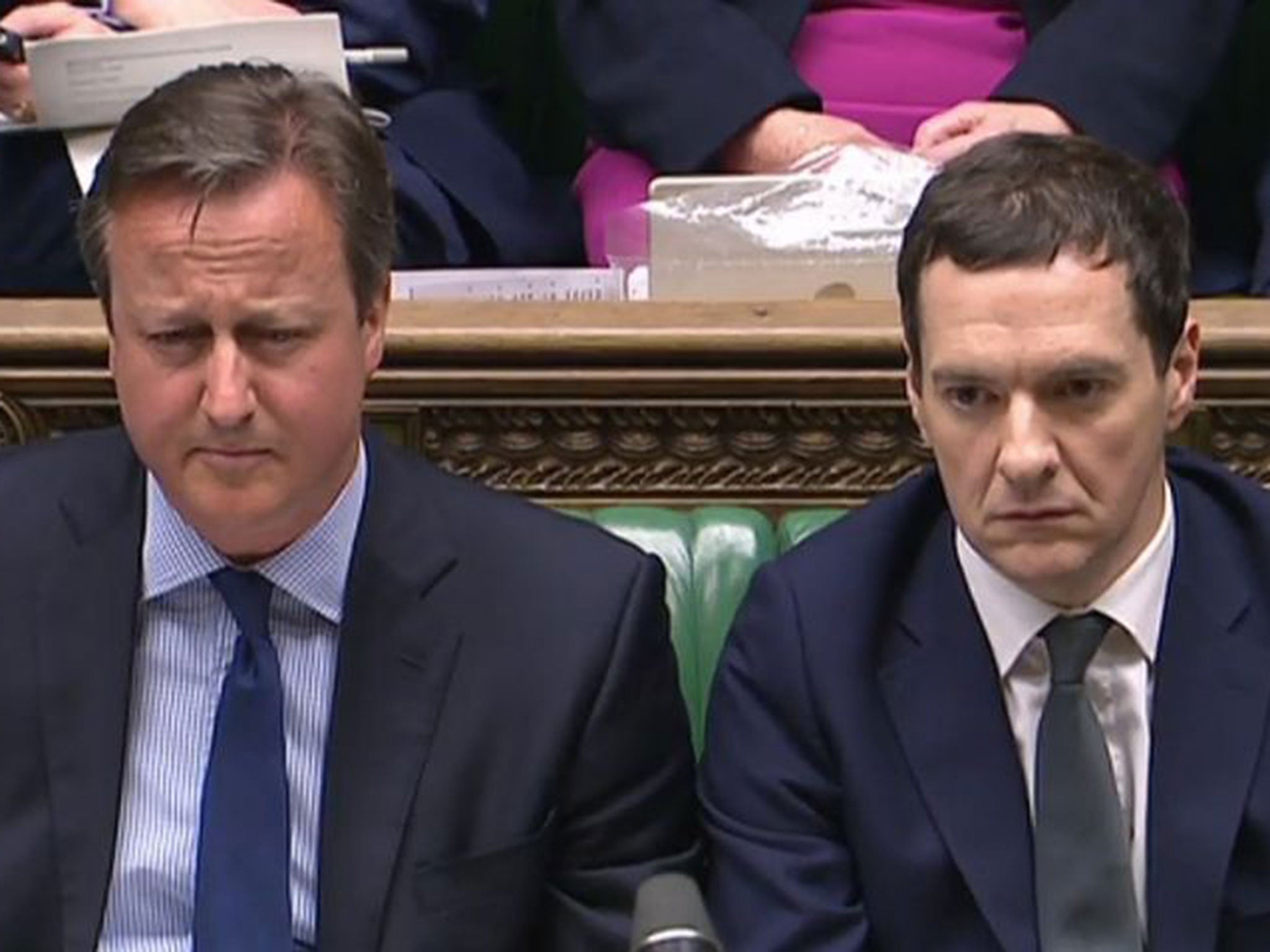 David Cameron and George Osborne were braced for a Parliamentary grilling from Labour and other members of the House