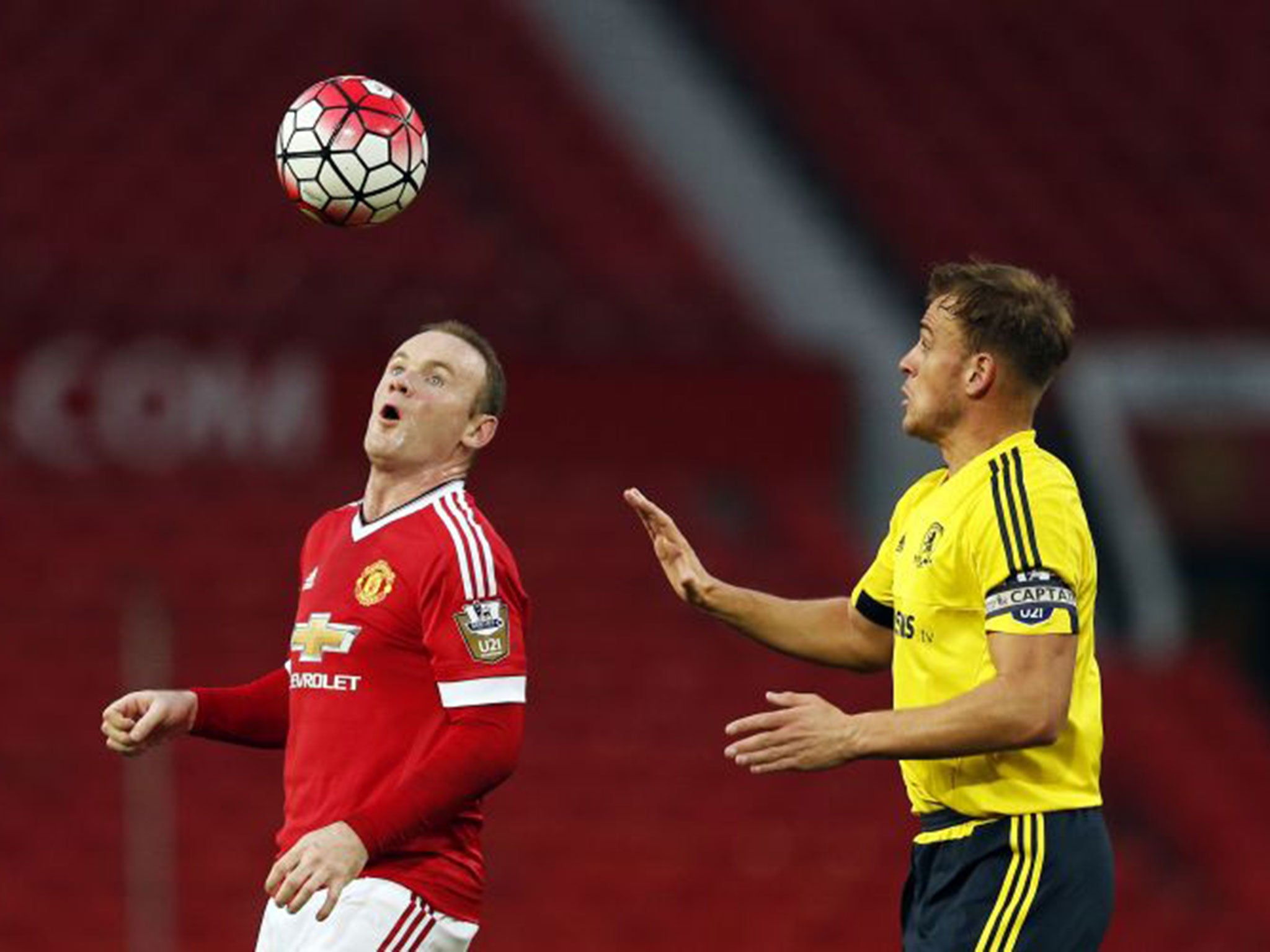 Wayne Rooney, left, successfully came through 60 minutes of action for the U21 side on his return from injury