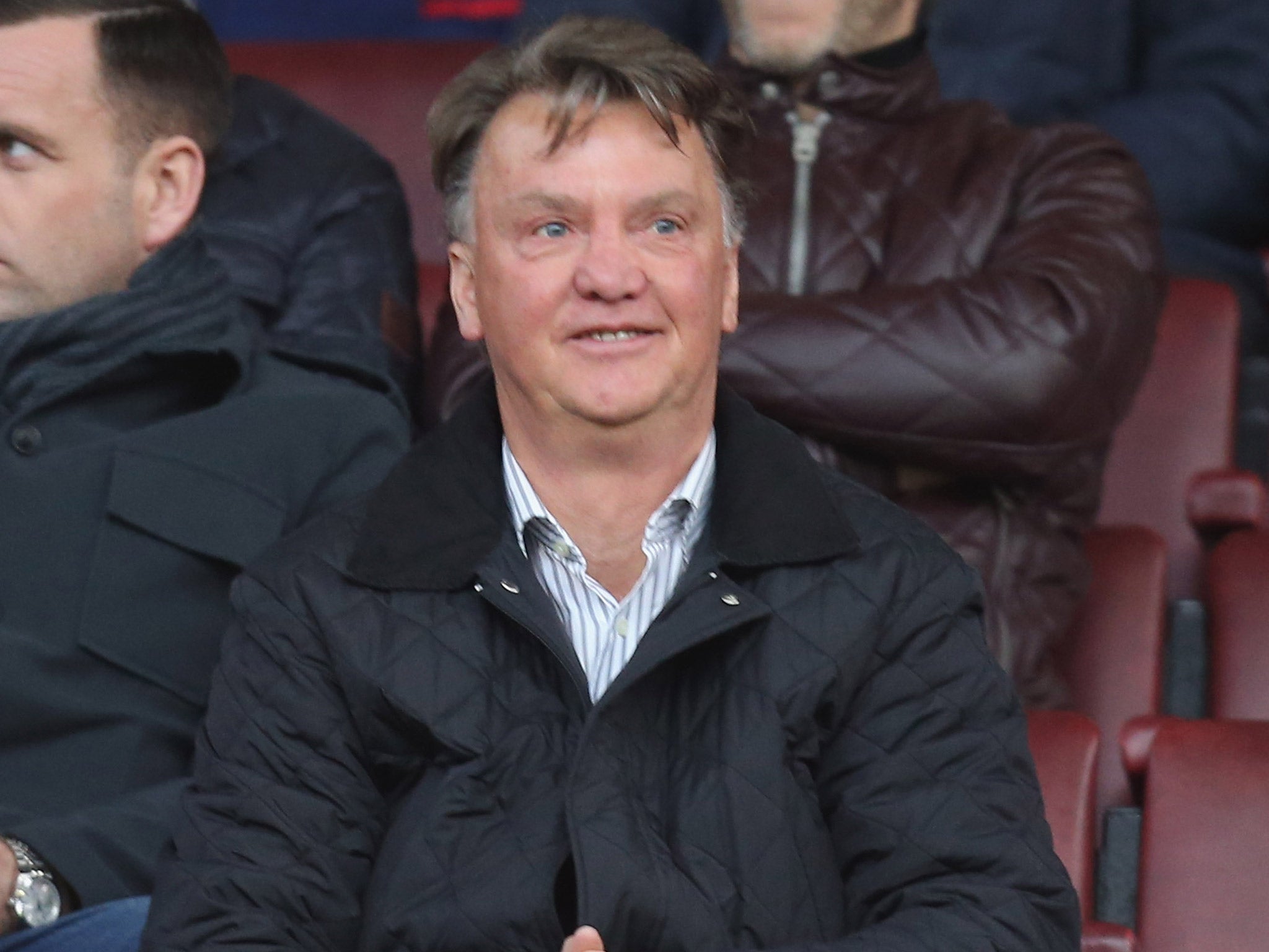 Louis van Gaal watched United's Under-21s on Monday night