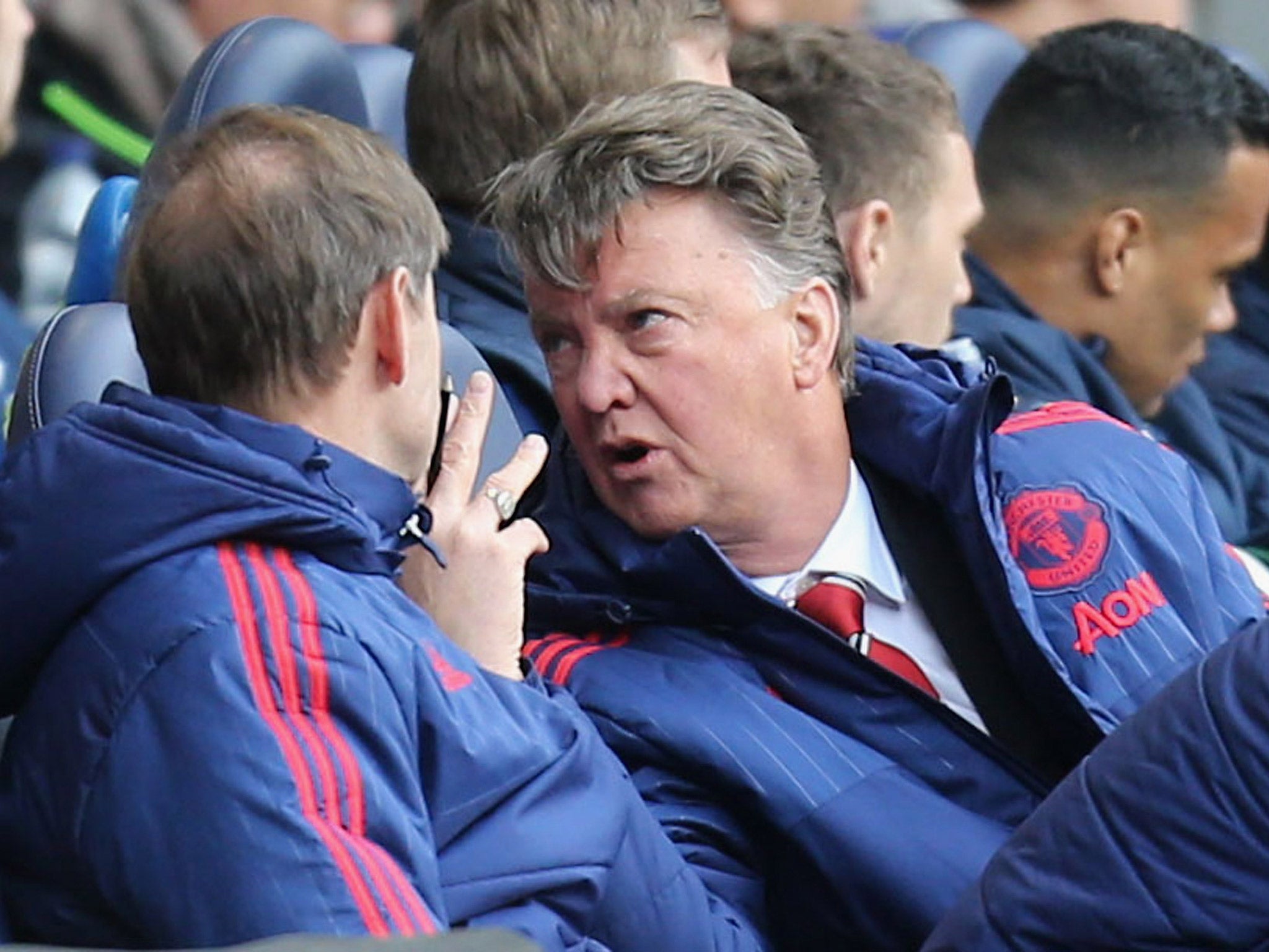 Manchester United manager Louis van Gaal is believed to have angered the first-team squad during the defeat by Spurs
