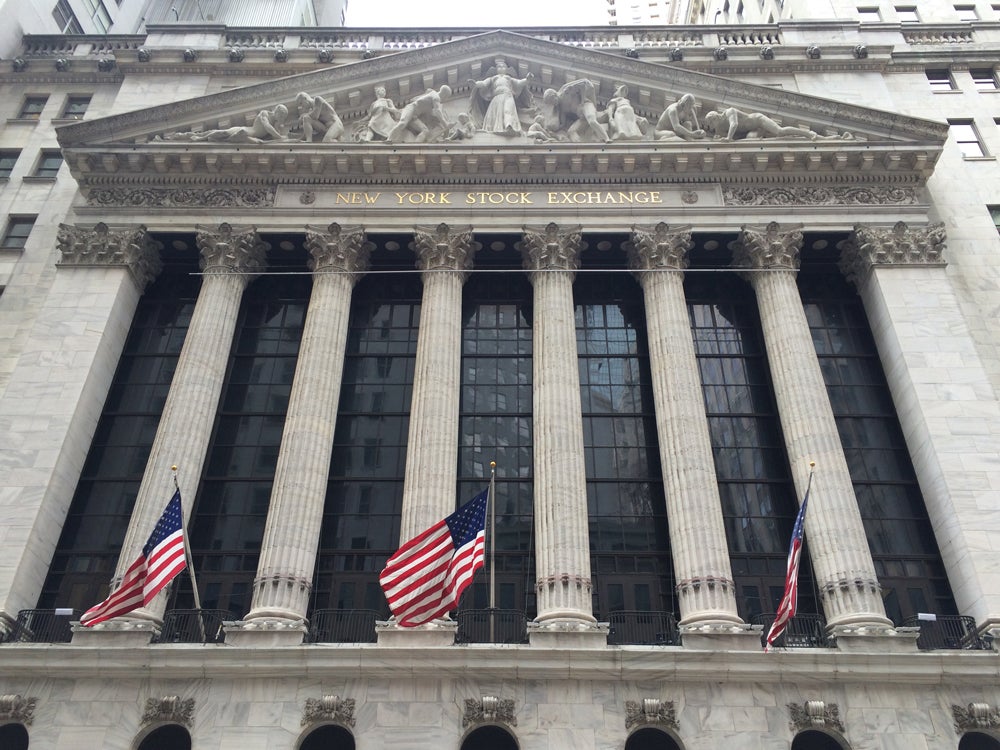 The New York Stock Exchange facade on Broad Street Feliks Garcia