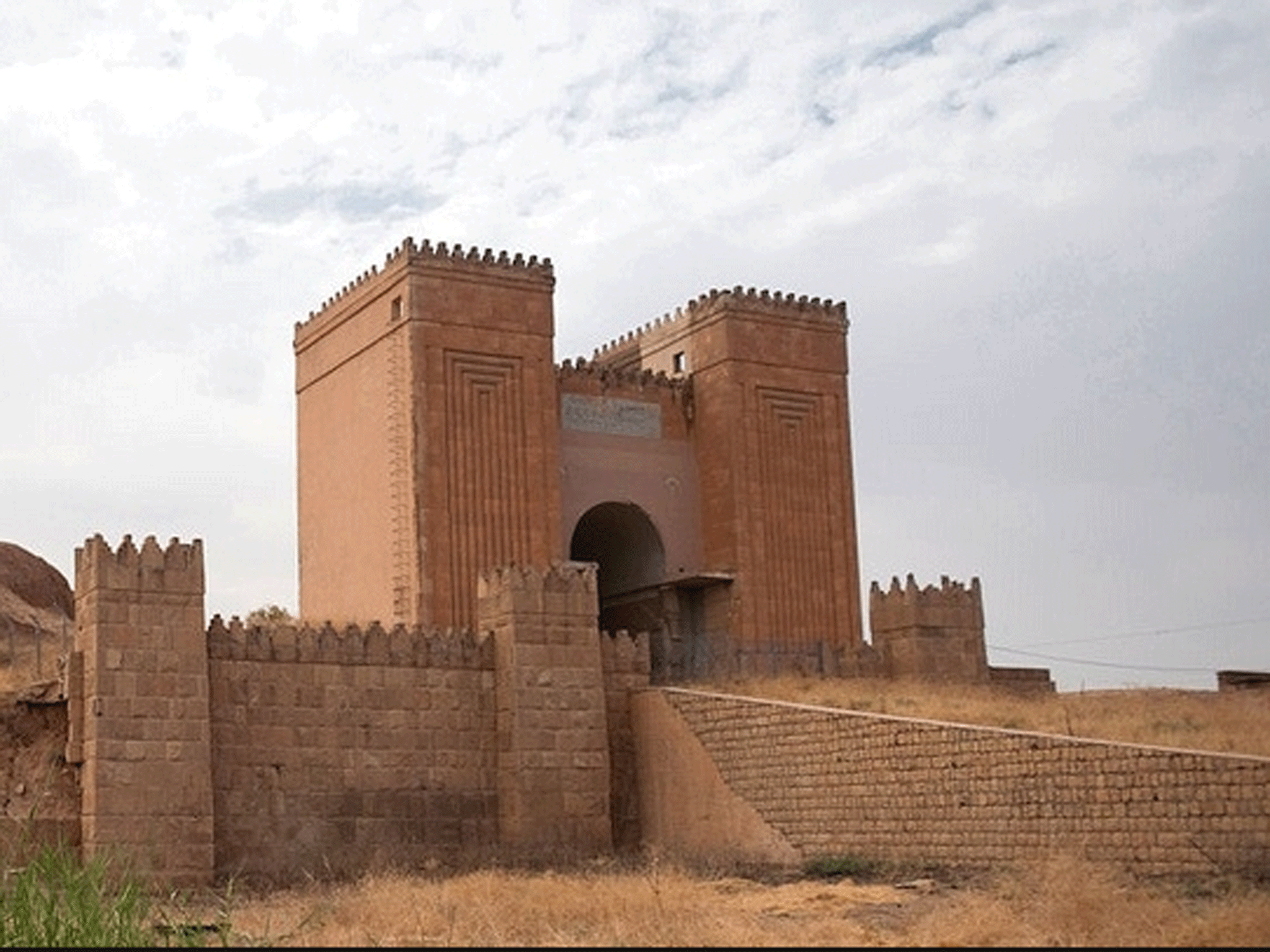 The Mishqi Gate seen guarding the ancient city of Nineveh