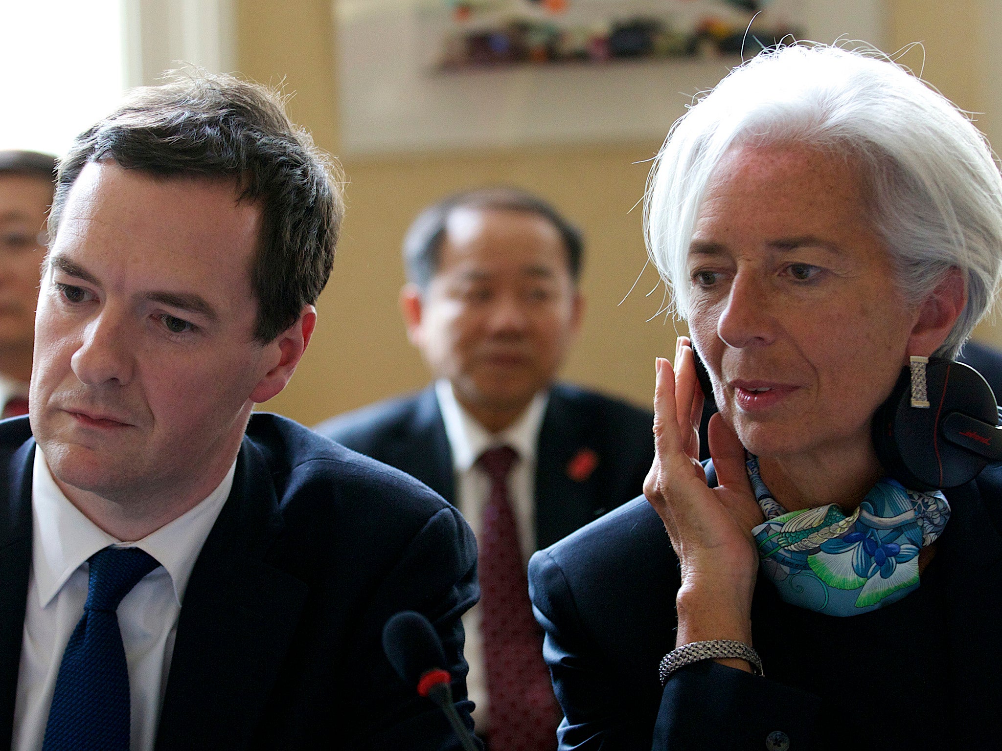 George Osborne and IMF chief Christine Lagarde