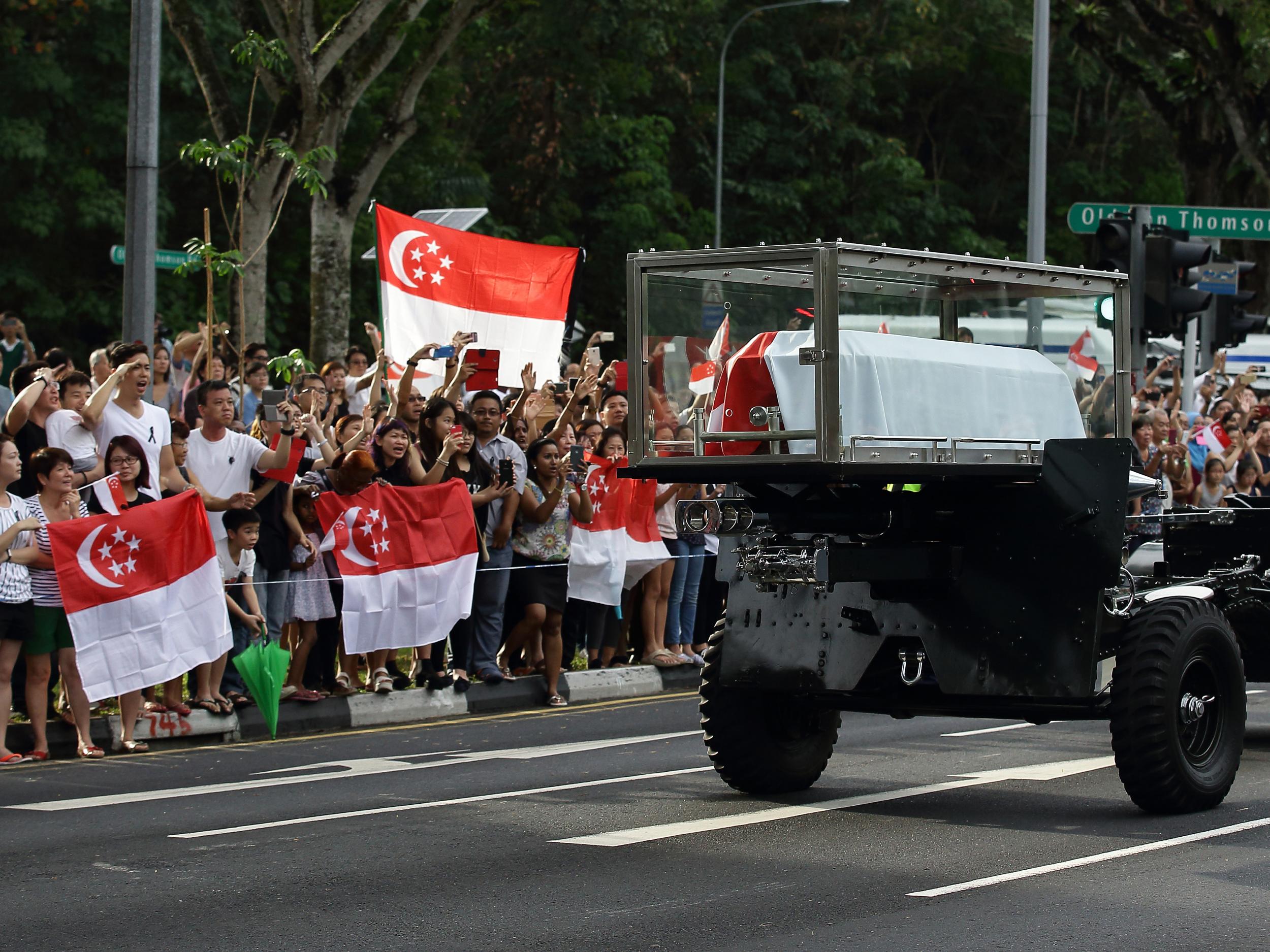 The funeral of former Singaporean Prime Minister Lee Kuan Yew, 2015
