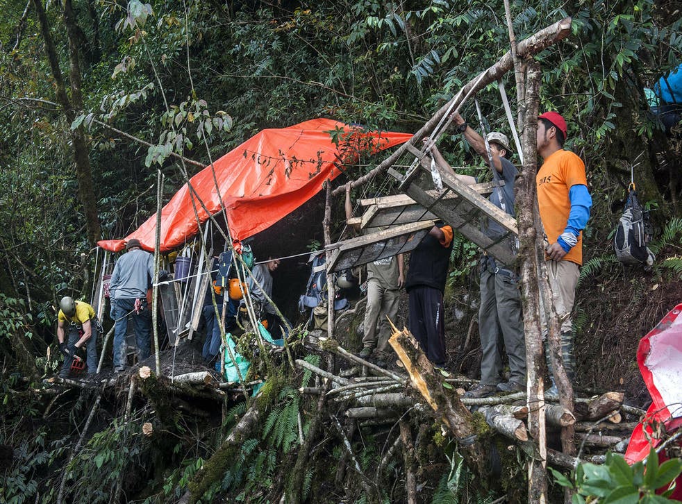 The search team worked for a month to recover the remains