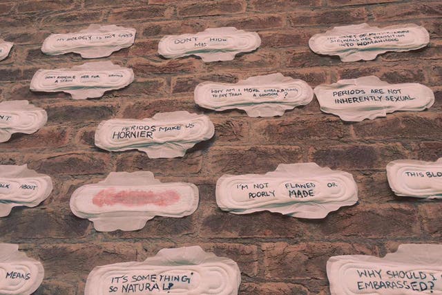 These sanitary towels were used to protest the taboo surrounding menstruation in Pakistan