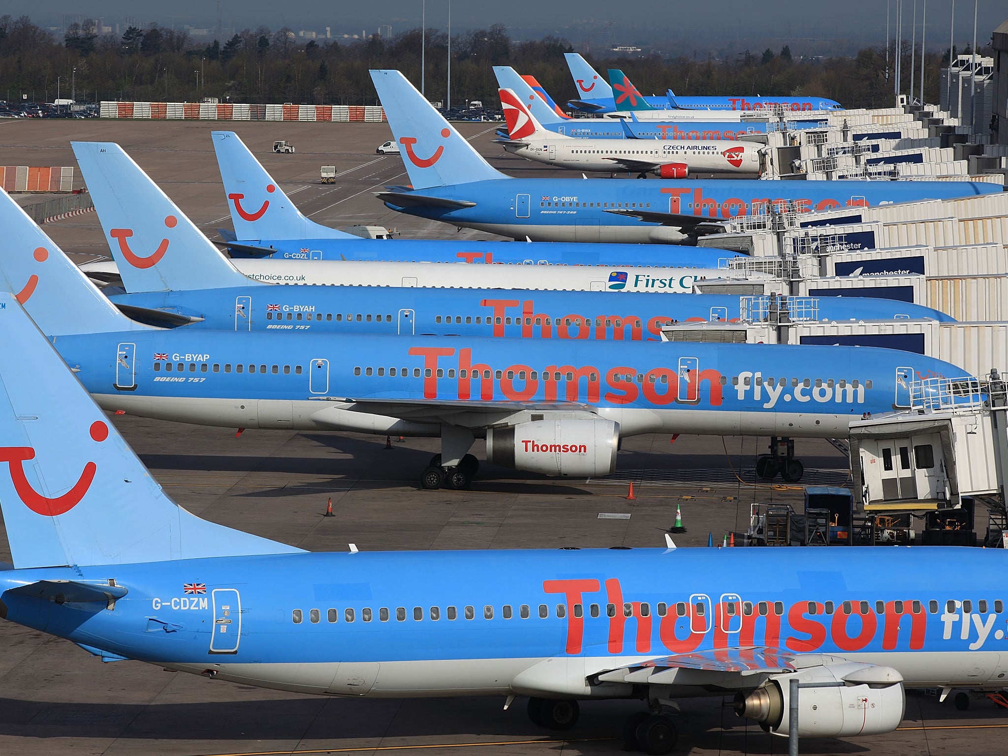 The woman who died on the Thomson flight from Majorca to Glasgow was reported to be in her 60s