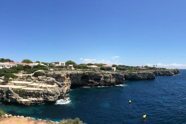Villas on Menorca's coastline