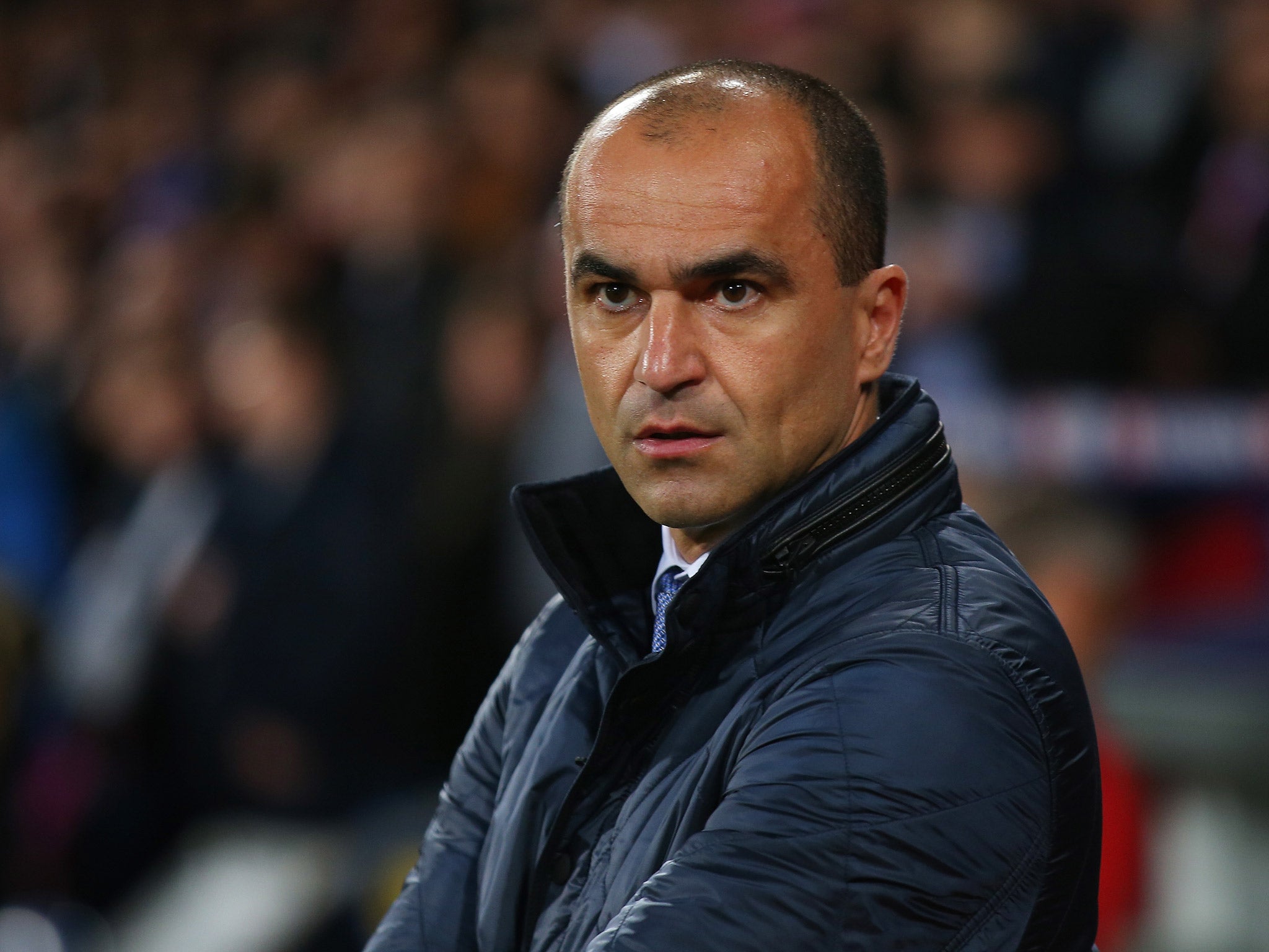Everton manager Roberto Martinez during the 0-0 draw with Crystal Palace