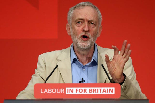 Jeremy Corbyn speaks to state Labour's case for staying in the European Union