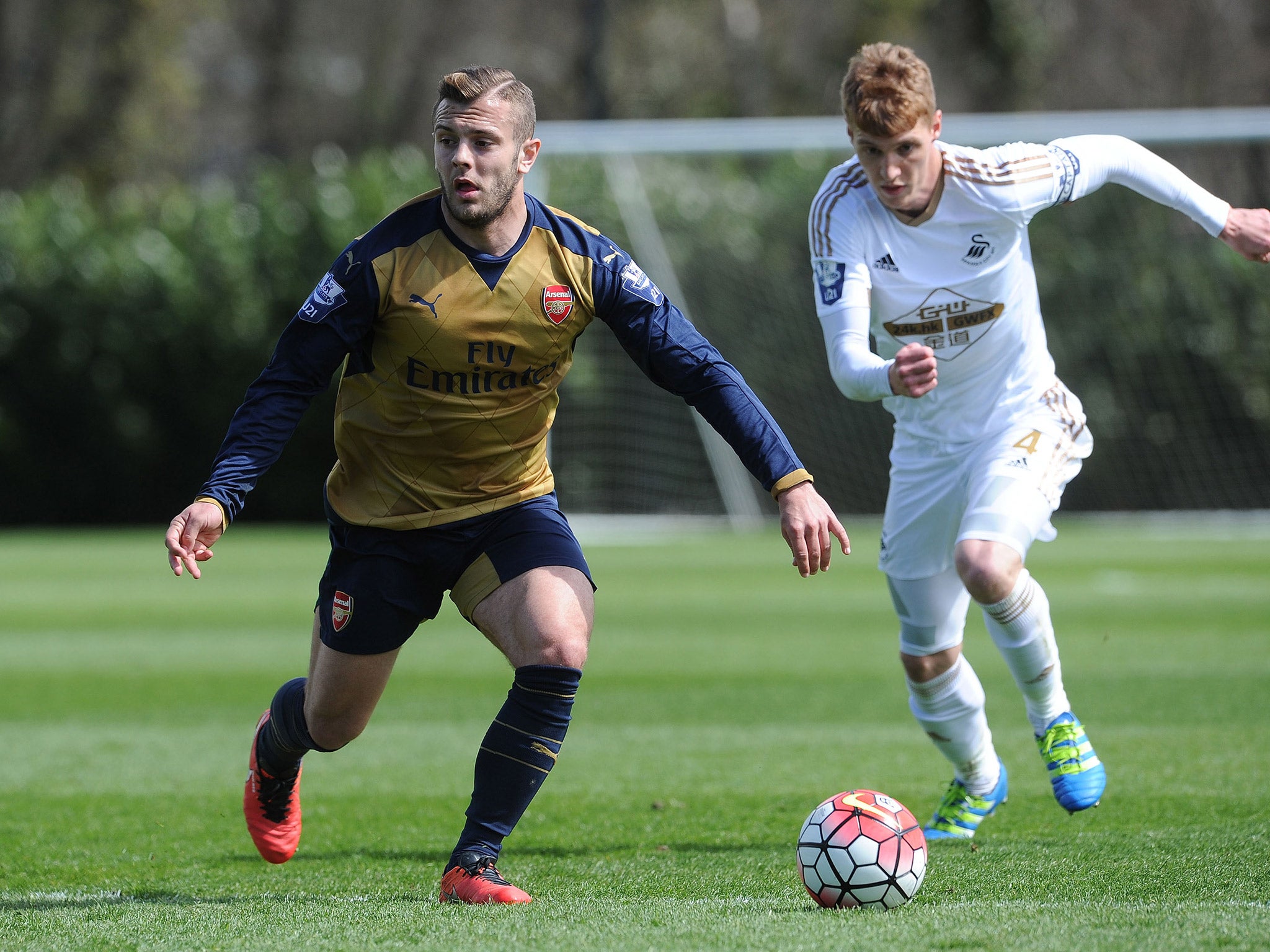 Jack Wilshere stepped up his recovery from a broken leg by playing 90 minutes for Arsenal Under-21s