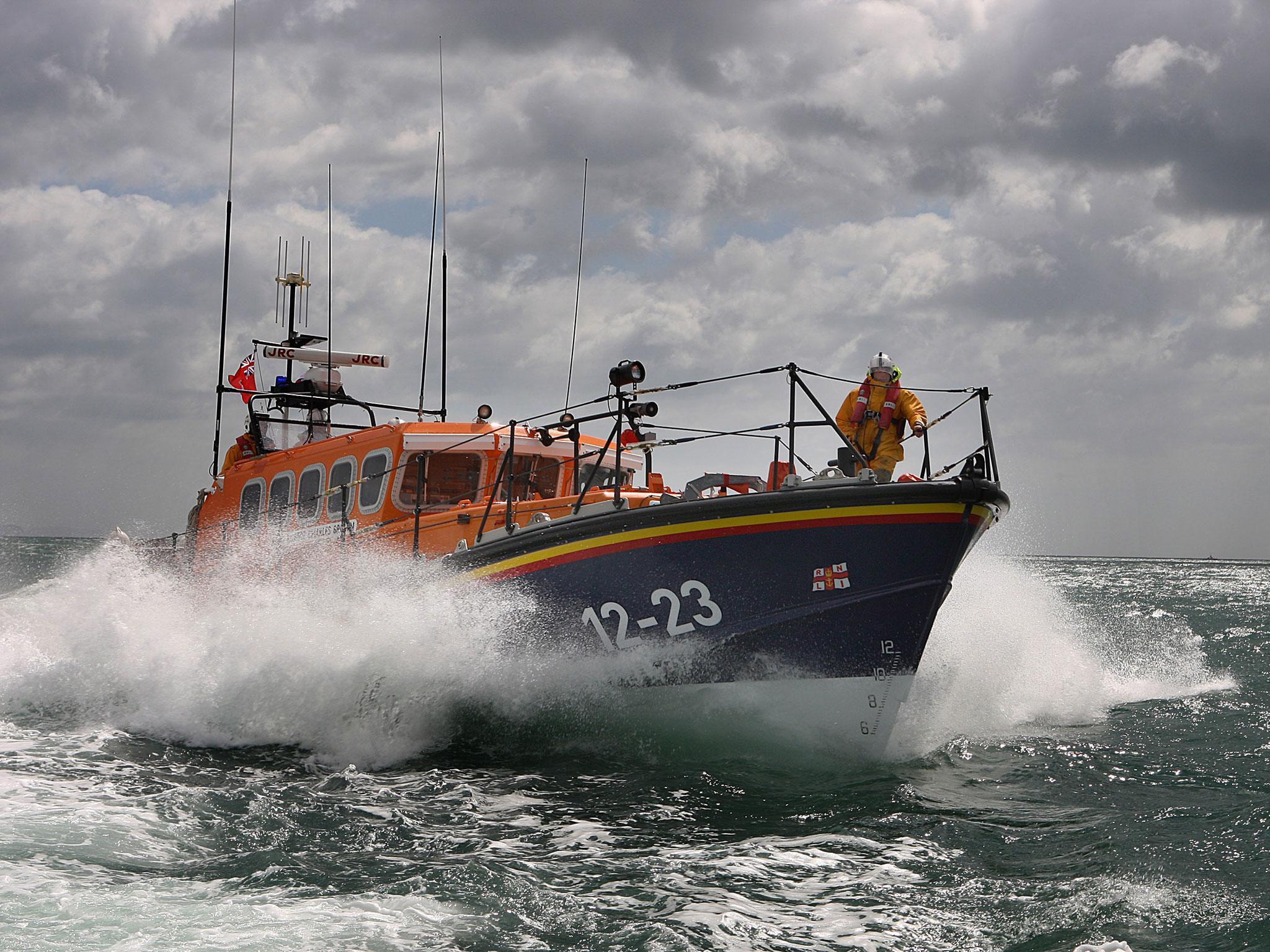 An RNLI lifeboat was involved in the rescue (file photo)
