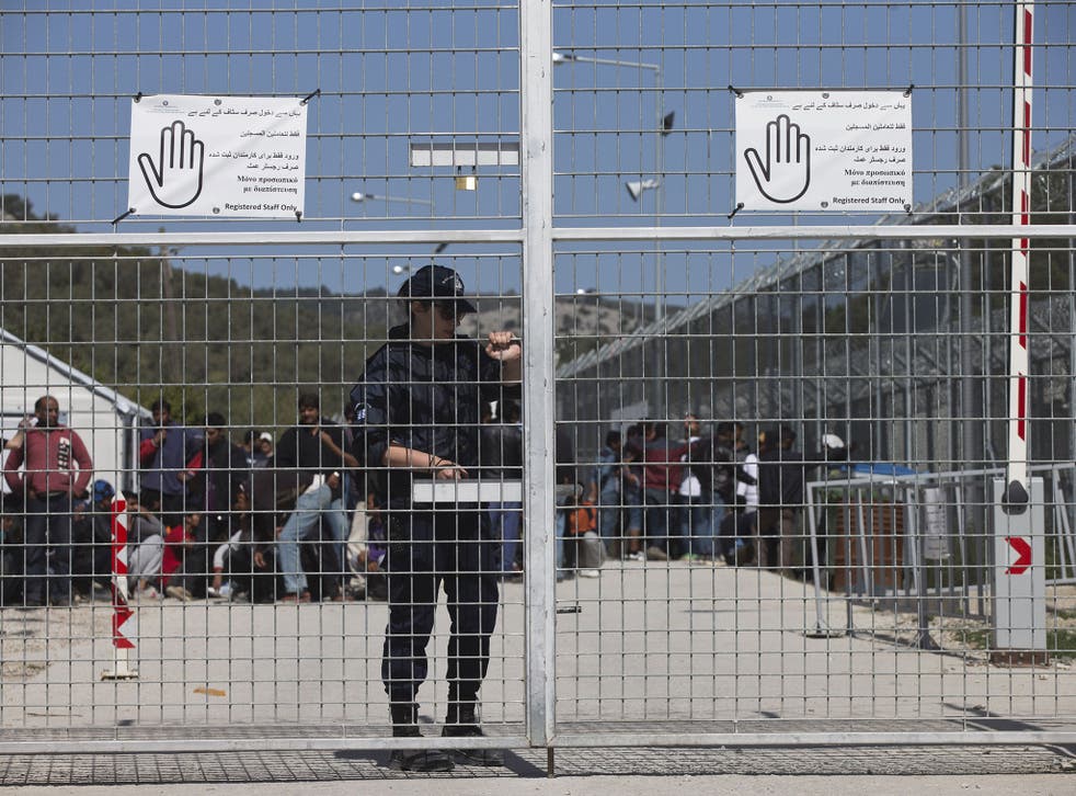 The Moria refugee camp was turned into a detention centre as part of the EU-Turkey deal