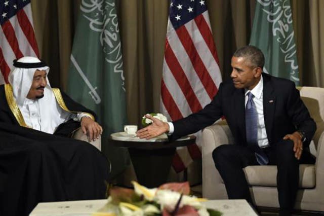 Mr Obama will hold talks with King Salman in Saudi Arabia