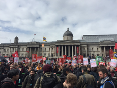 Anti-austerity protest brings thousands to the streets of London to demand David Cameron's resignation