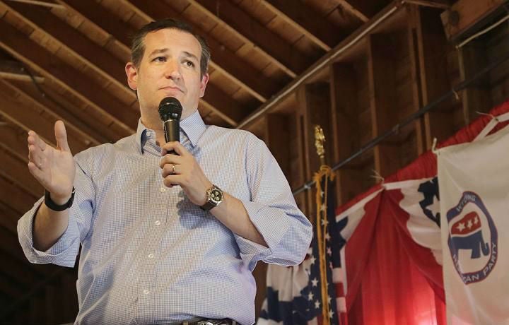 Mr Cruz has been campaigning in Wyoming for a month