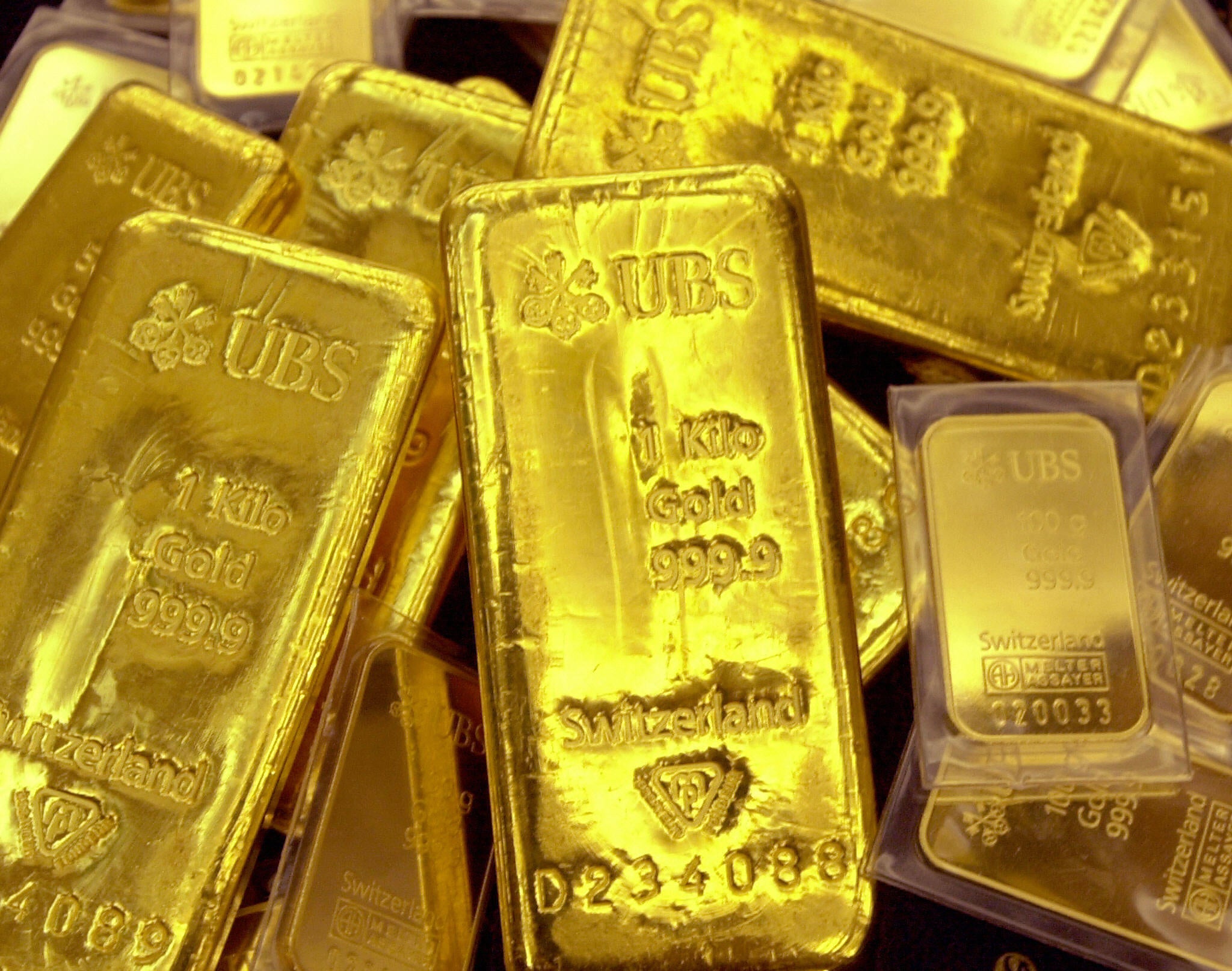 Gold bars in a vault at Shinhan Bank in Seoul, South Korea