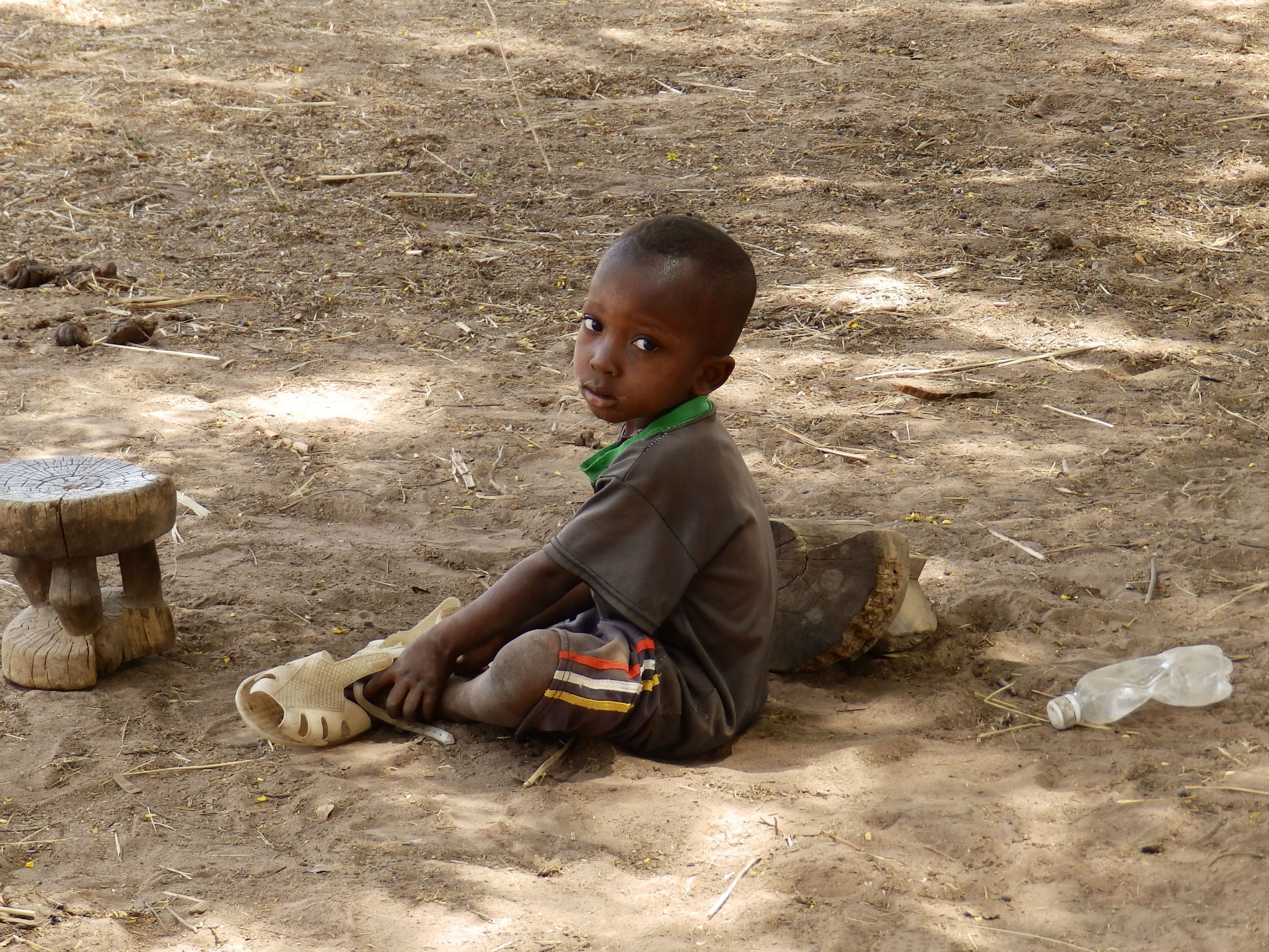 A child in Sekokoto village, Kayes, Mali, on 16 March 2016.