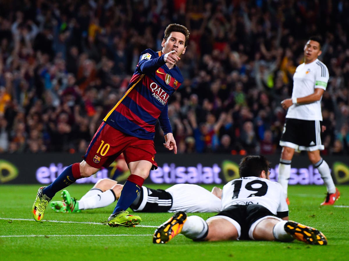Lionel Messi scores 500th goal Barcelona star has spent