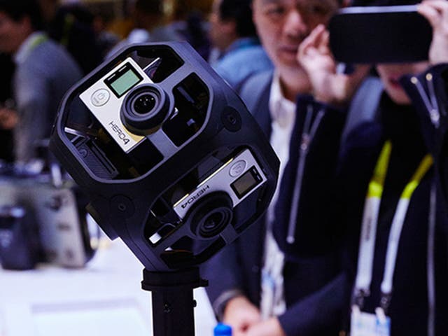 The Omni rig uses six GoPro cameras to shoot 360-degree video