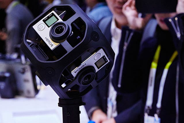 The Omni rig uses six GoPro cameras to shoot 360-degree video
