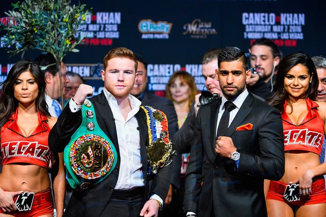 Saul Alvarez and Amir Khan fight for the WBC middleweight title in Las Vegas tonight