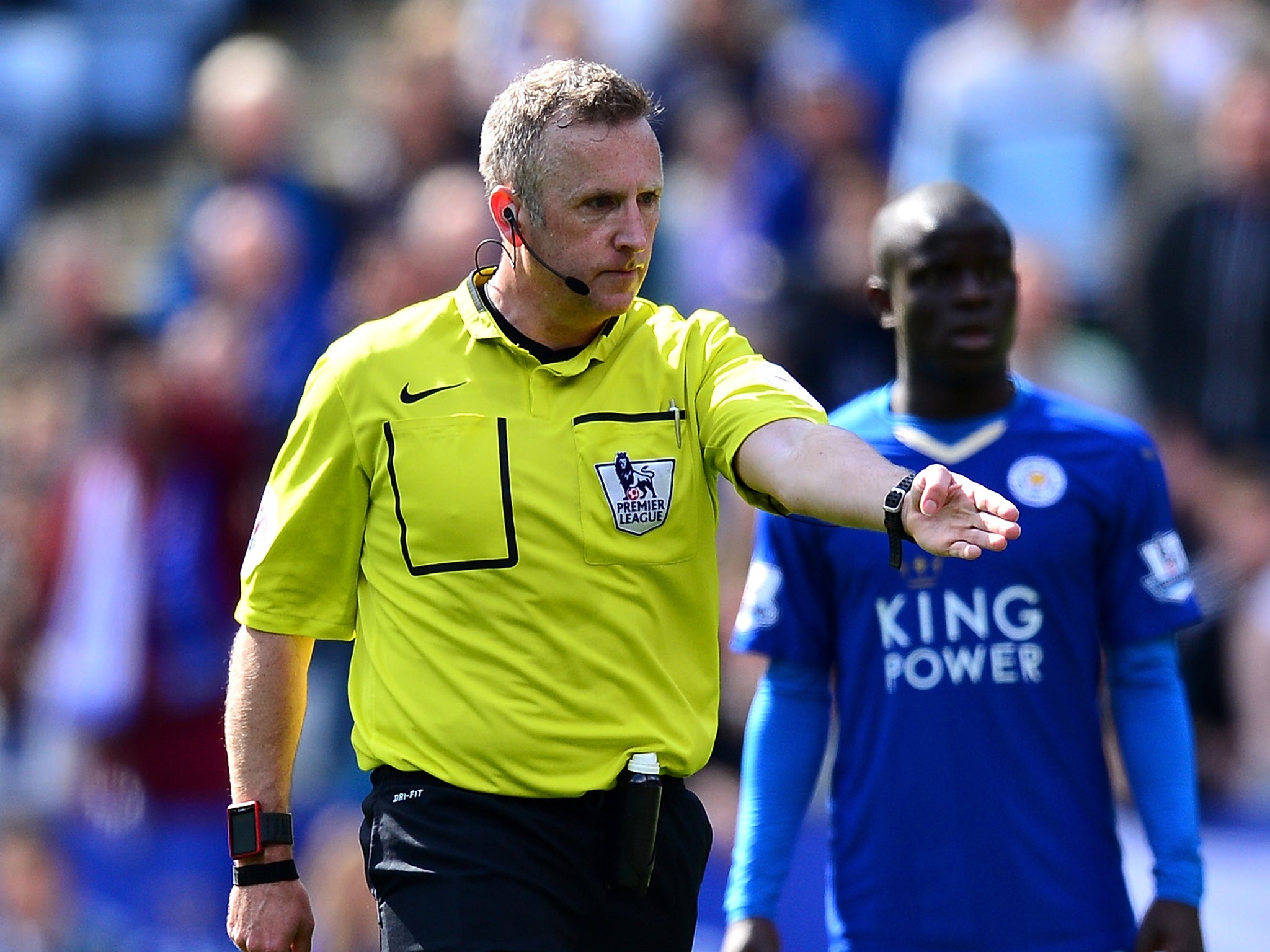 Moss also caused controversy by awarding two late penalties at the King Power Stadium