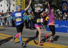 Boston Marathon: Bombing survivors complete 2016 race with prosthetic legs