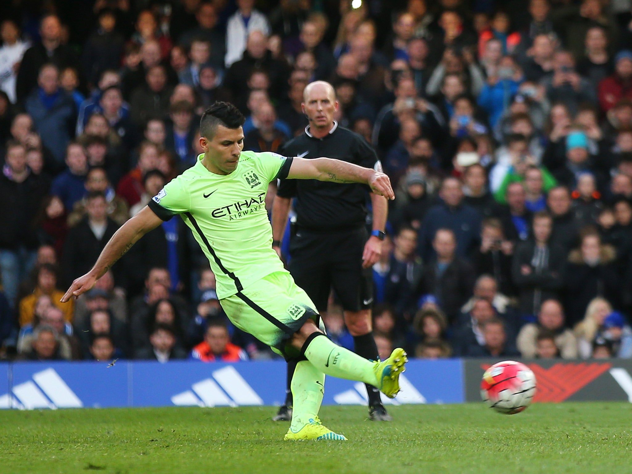 Sergio Aguero has scored 99 goals in the Premier League for Manchester City