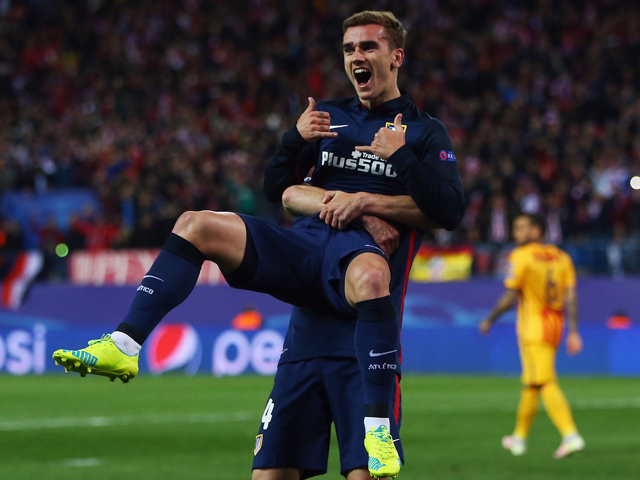 &#13;
Antoine Griezmann will lead the Atletico attack &#13;