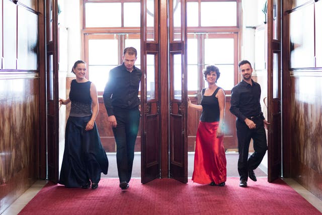 The Elias Quartet performed pieces by Haydn, Britten and Brahms