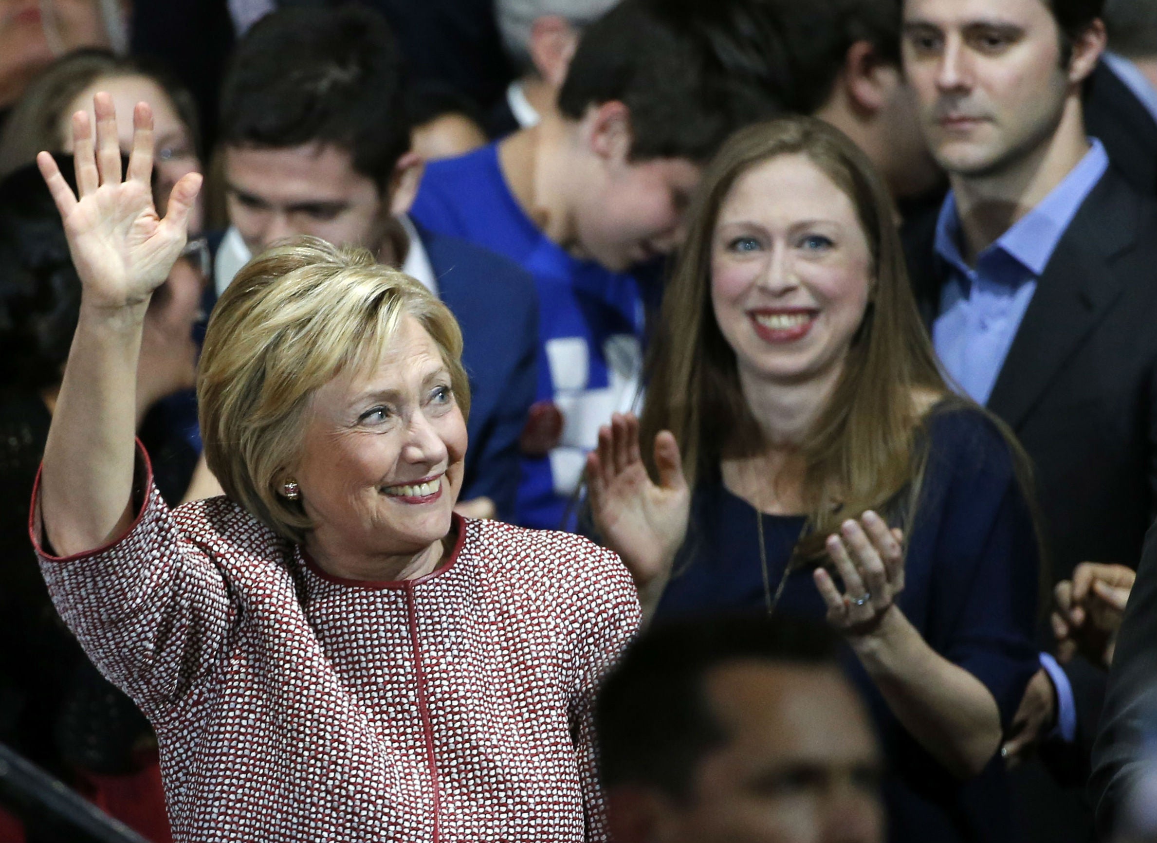 Hillary Clinton is now looking to the general election