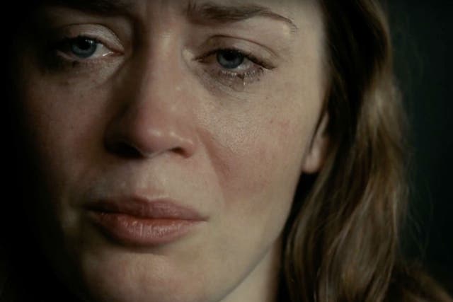 Emily Blunt as the self-destructive Rachel in upcoming movie The Girl on the Train