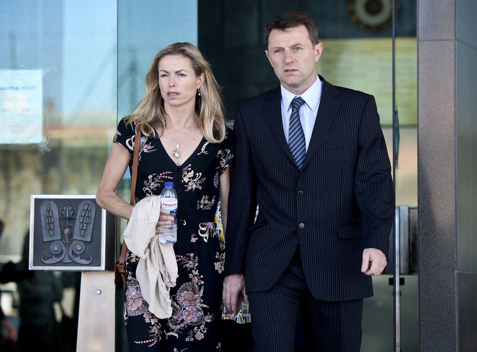 Kate and Gerry McCann at a Lisbon court on 8 July 2014.
