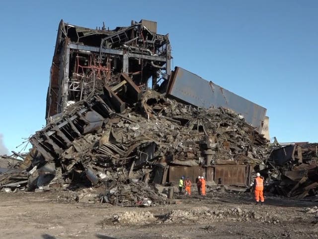 Police release devastating aftermath video of Didcot power station collapse