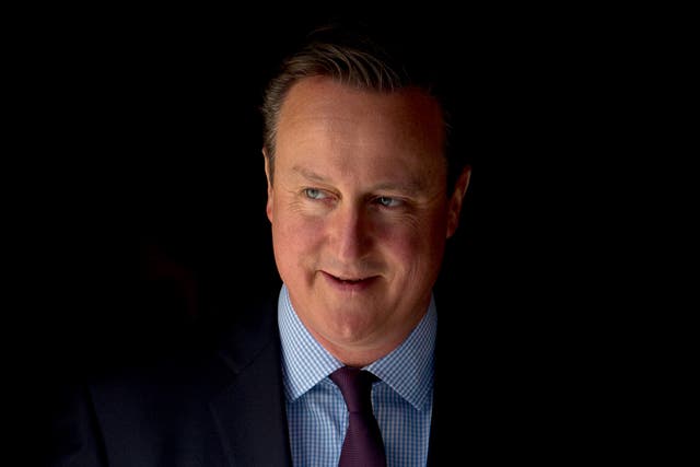 David Cameron departs Number 10 Downing Street for the weekly PMQs session